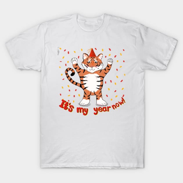 Year of the tiger T-Shirt by Charlotsart